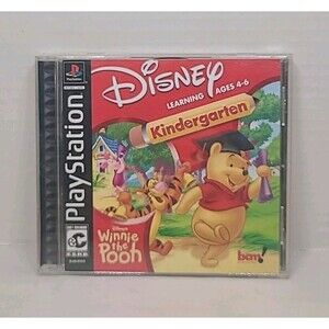 VTG Disney Winnie the Pooh Kindergarten (PlayStation 1 2002) Ages 4-6 CIB Tested